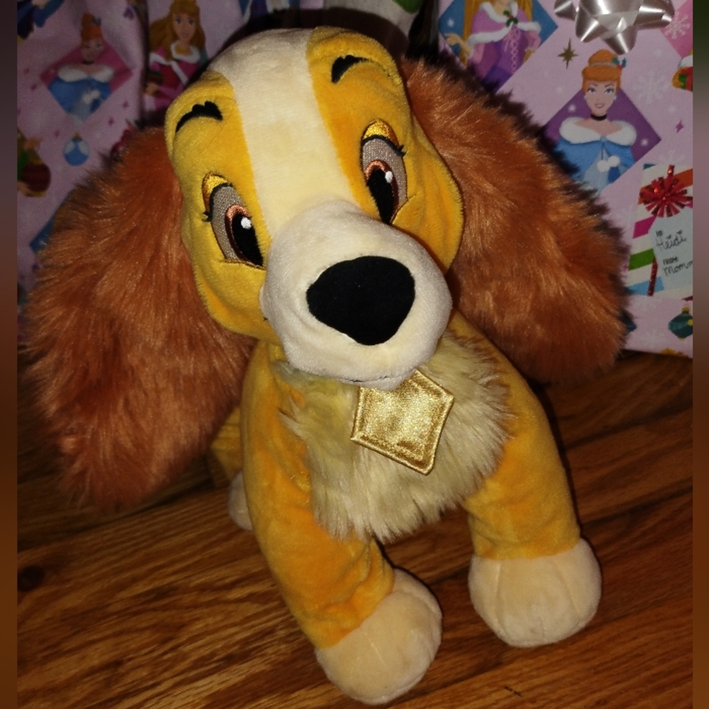 Disney Lady from lady and the tramp 12 inch plushie stuffed animal